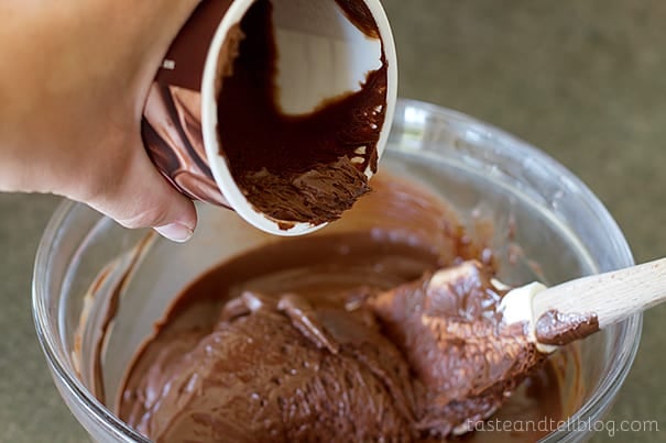 Salted Caramel Chocolate Frosting Fudge from www.tasteandtellblog.com