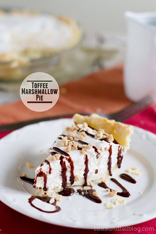 Toffee Marshmallow Pie Taste and Tell