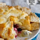 Berry Stuffed Crescent Wrapped Brie from www.tasteandtellblog.com