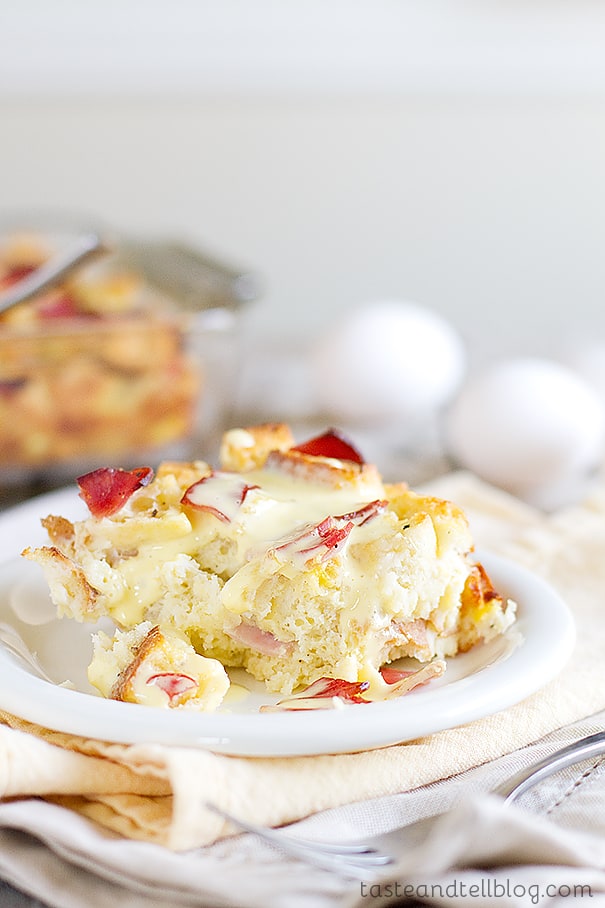 Eggs Benedict Strata on Taste and Tell