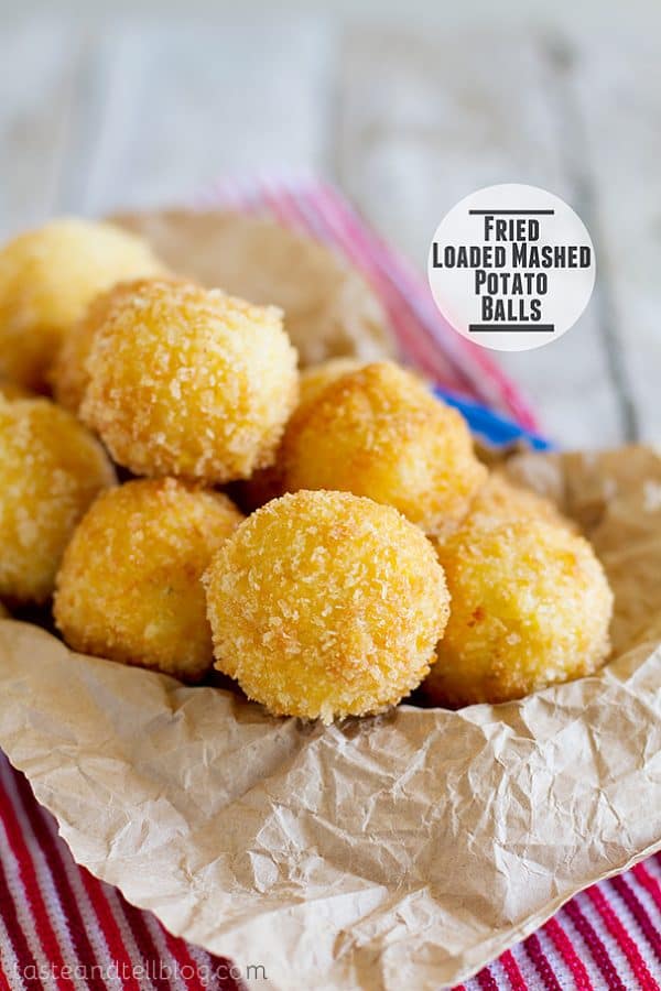 Fried Loaded Mashed Potato Balls Taste and Tell