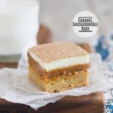 Caramel Snickerdoodle Bars on Taste and Tell