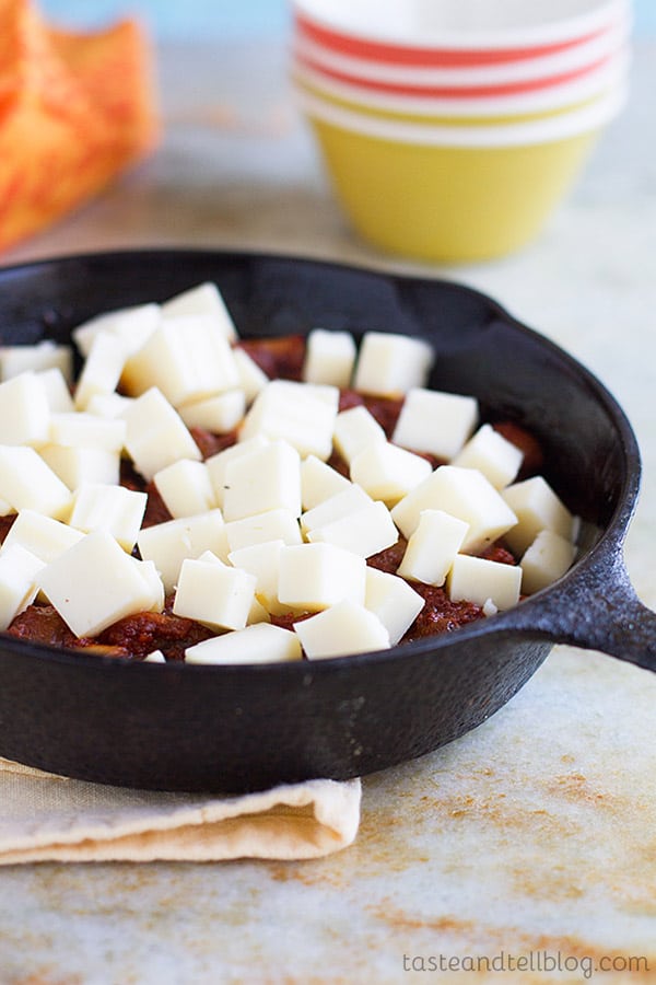 Chorizo Mushroom Queso Dip Recipe