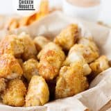 Crispy Chicken Nuggets on www.tasteandtellblog.com