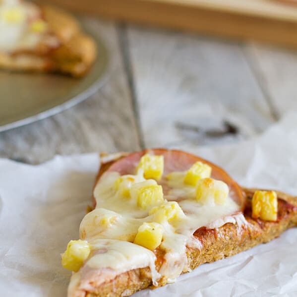 Sweet Potato Crust Hawaiian Pizza recipe on Taste and Tell