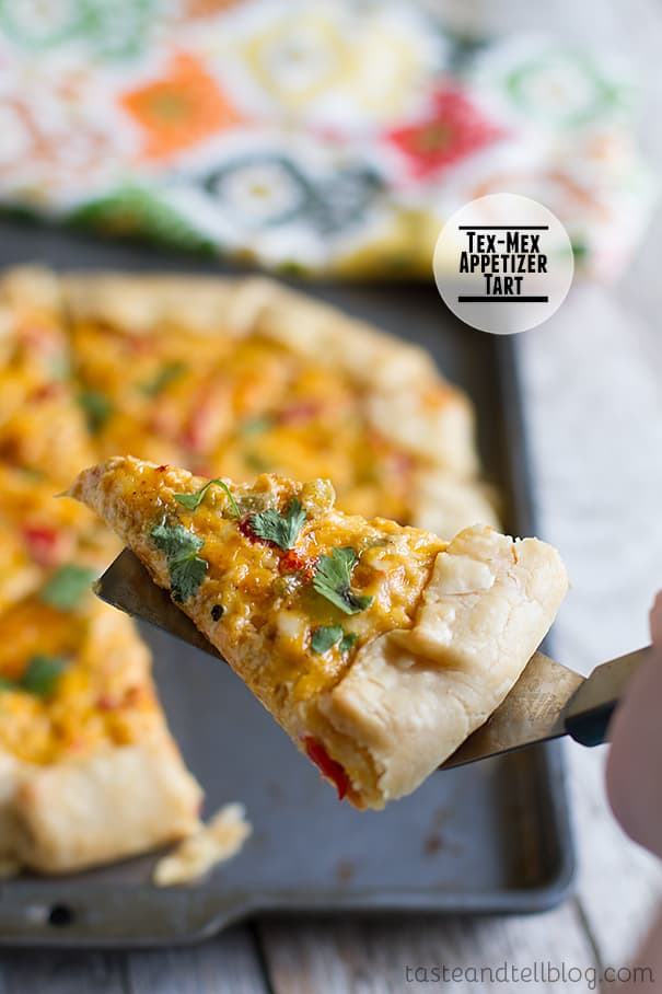 Tex Mex Appetizer Tart on Taste and Tell