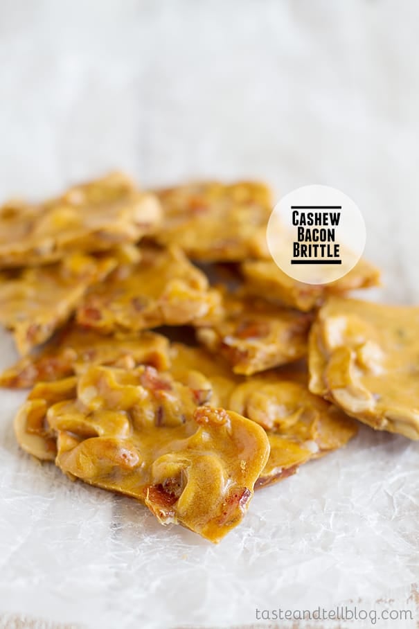 Cashew Bacon Brittle on Taste and Tell