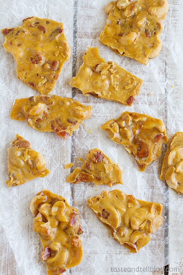 Cashew Bacon Brittle