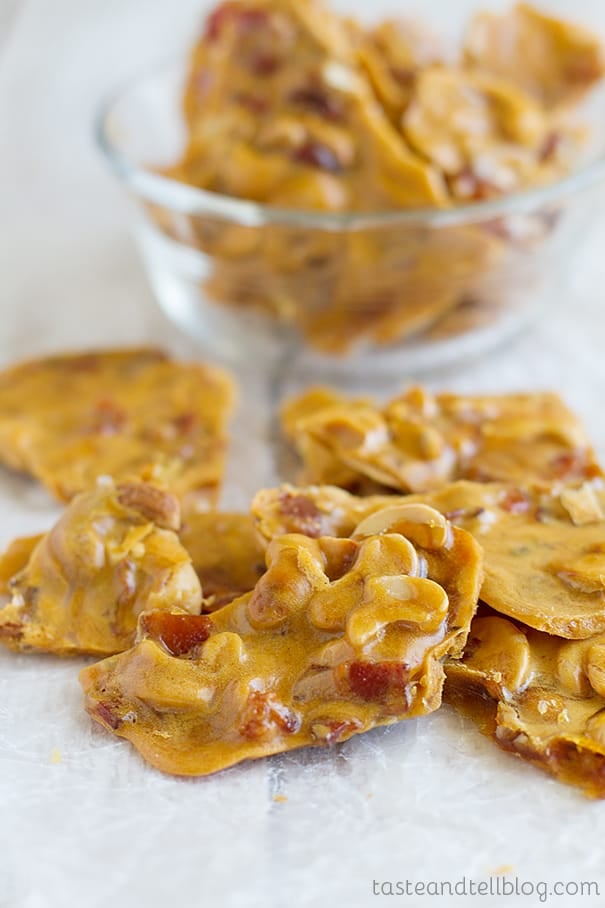 Cashew Bacon Brittle recipe