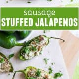 Sausage Stuffed Jalapeos Recipe