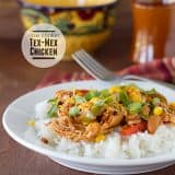 Slow Cooker Tex-Mex Chicken on Taste and Tell