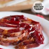 Cherry and Brown Sugar Glazed Ham on Taste and Tell