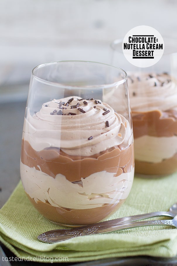 Chocolate and Nutella Cream Dessert