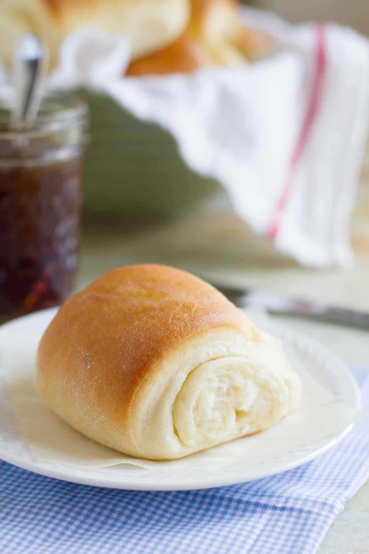 Lion House Rolls Dinner Rolls on a plate