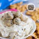 Chocolate Chip Cookie Dough Dip on Taste and Tell