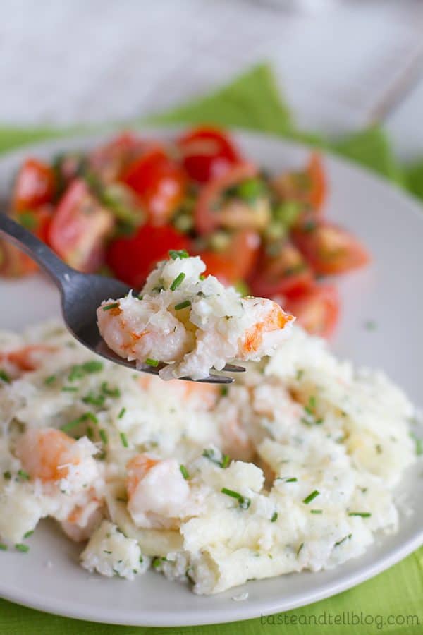 Shrimp and Grits Casserole - Taste and Tell
