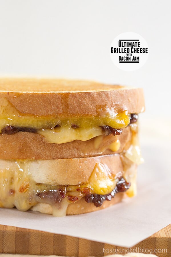 Ultimate Grilled Cheese with Bacon Jam on Taste and Tell