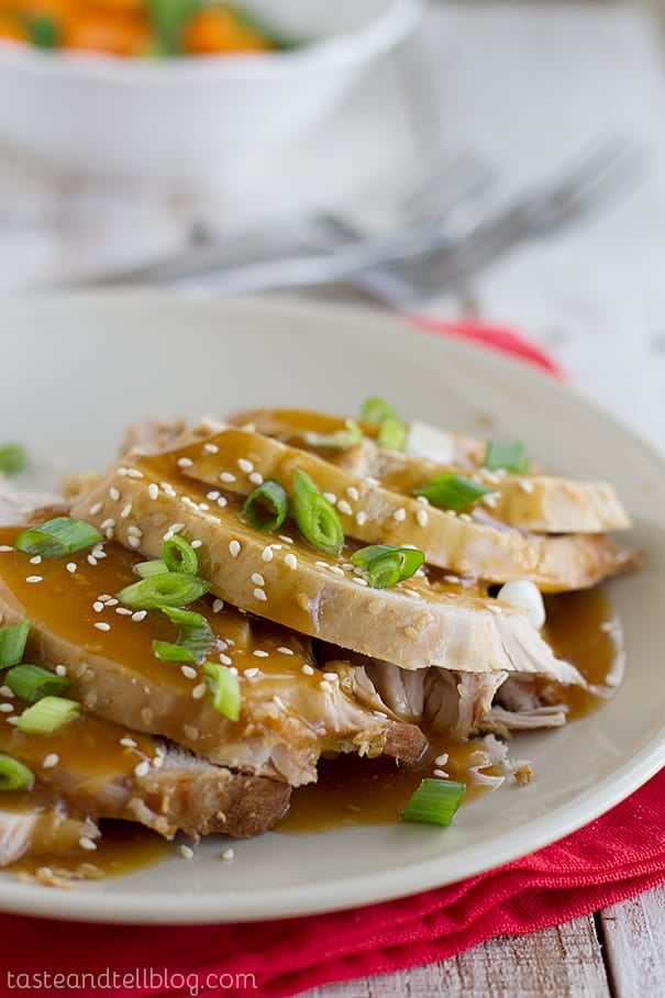 Slow Cooker Sesame Pork on Taste and Tell