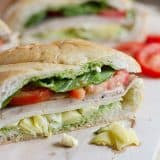 Turkey Artichoke and Basil Subs on Taste and Tell