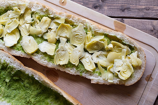 Turkey Artichoke and Basil Subs