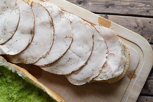 Turkey Artichoke and Basil Subs