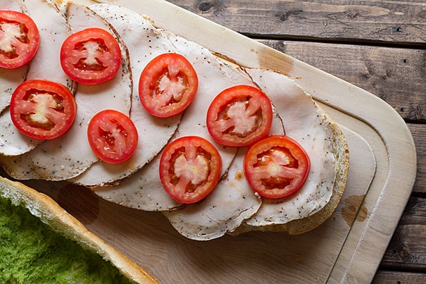 Turkey Artichoke and Basil Subs