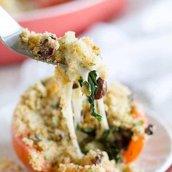 So Cheesy! Cheesy Italian Stuffed Tomatoes