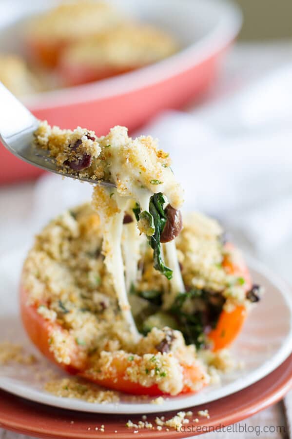 So Cheesy! Cheesy Italian Stuffed Tomatoes