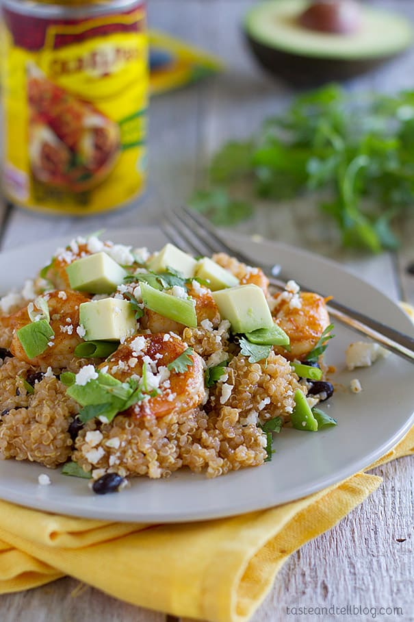 Healthy and Fresh Southwestern Shrimp Quinoa Recipe