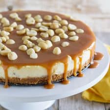 White Chocolate Cheesecake With Macadamia Nuts And Caramel Taste And Tell