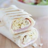 Grilled Chicken Cordon Bleu Wraps