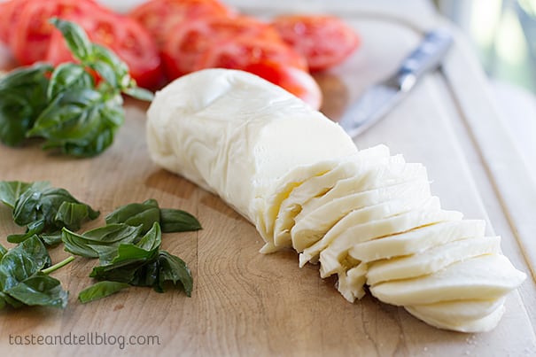 Ingredients for Open Face Caprese Steak Sandwich