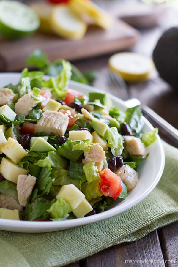 Southwest Chicken Salad - a hearty dinner salad filled with lots of healthy and delicious ingredients.