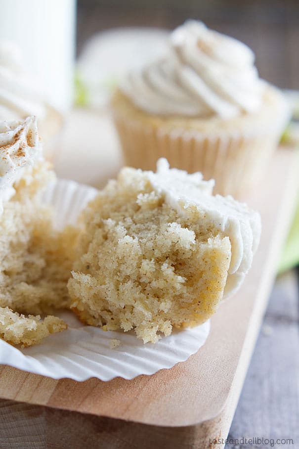 Chai Spiced Cupcakes on tasteandtellblog.com