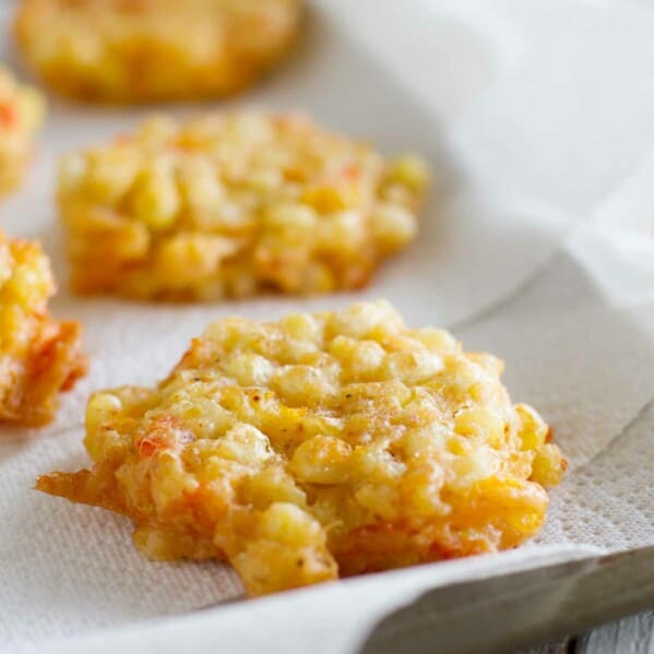 Fritters made with Fresh Corn