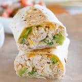 In a rush? These grilled burritos filled with chicken and broccoli are done in a flash and are family friendly!