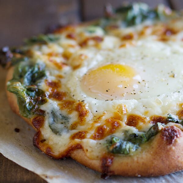 Take your pizza up a notch with this Creamed Spinach and Egg Pizza