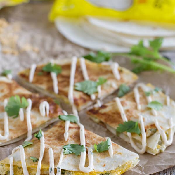 Easy dinner idea - Creamy Quesadilla Recipe