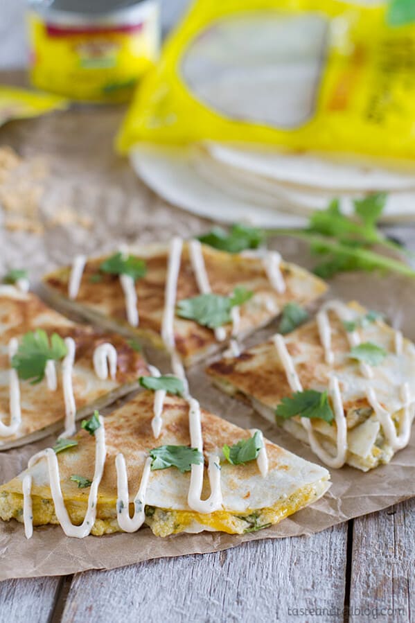 Easy dinner idea - Creamy Quesadilla Recipe