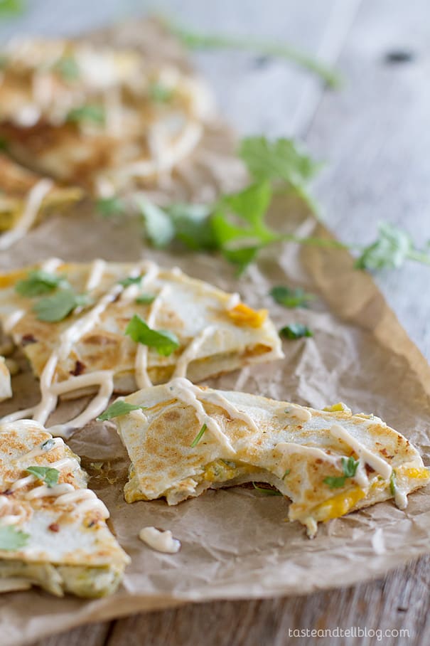 Creamy Quesadilla Recipe on Taste and Tell