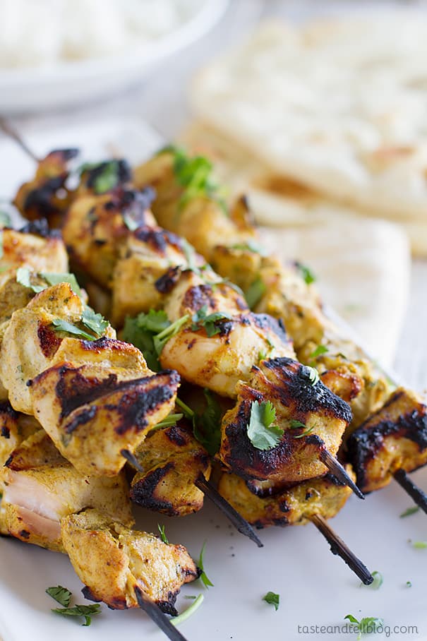 Grilled Indian Chicken Skewers Taste and Tell