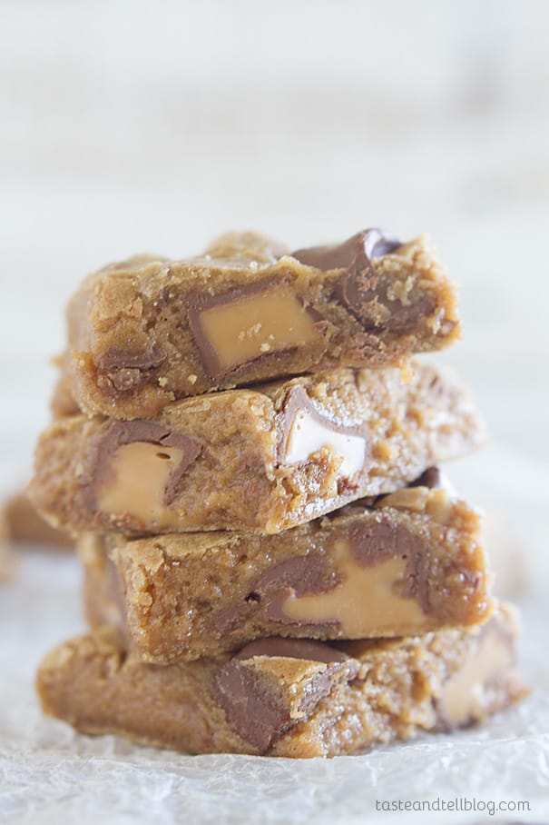 Caramel Spice Cake Blondies