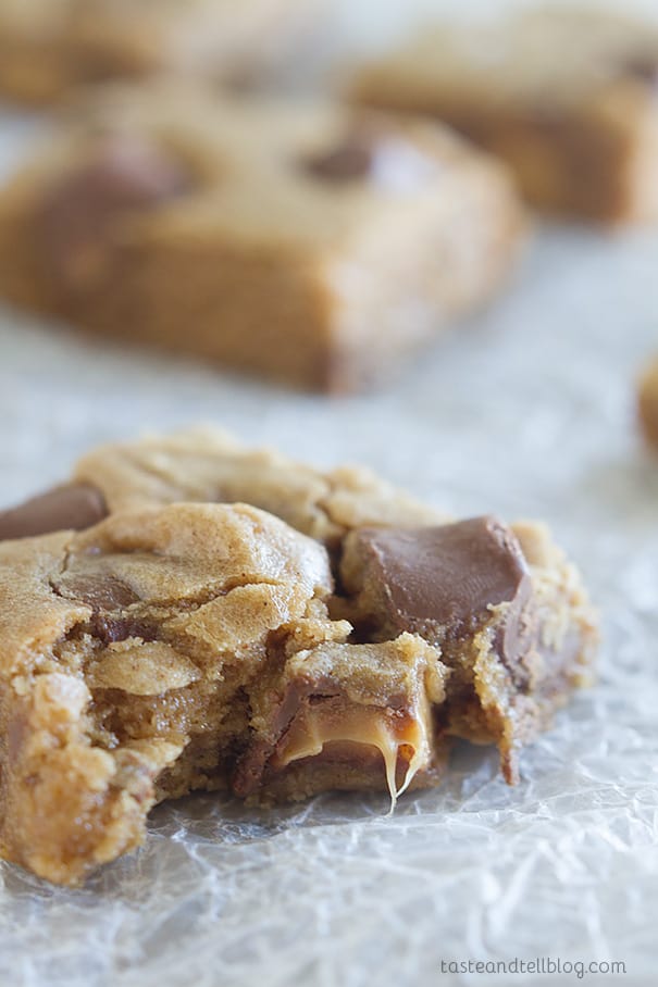 Recipe for Caramel Spice Cake Blondies from Dessert Mash-Ups