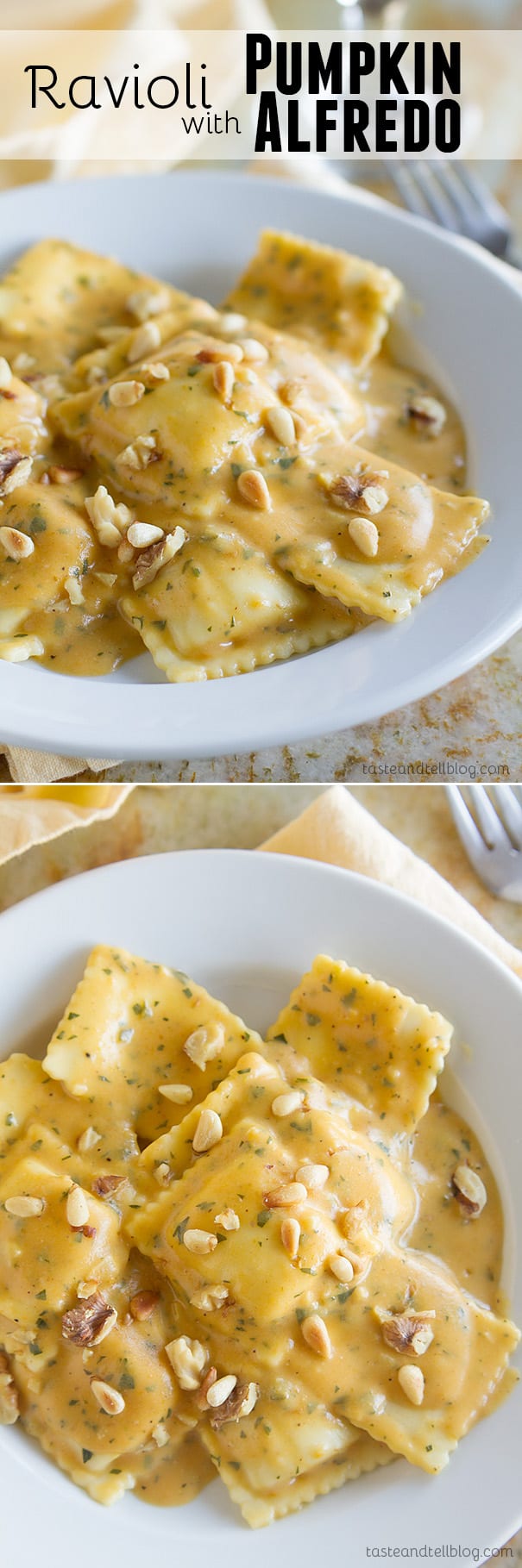Ravioli with Pumpkin Alfredo Recipe Taste and Tell