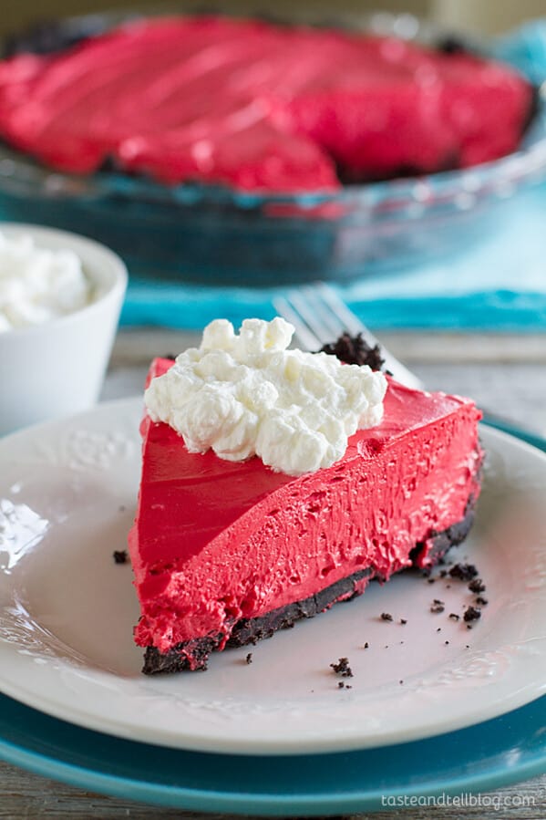 Red Velvet No Bake Cheesecake