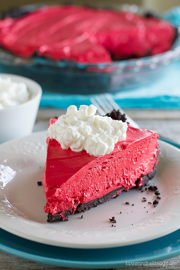 Red Velvet No Bake Cheesecake