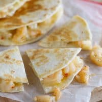 Easy Dinner Idea - Shrimp Scampi Quesadilla Recipe