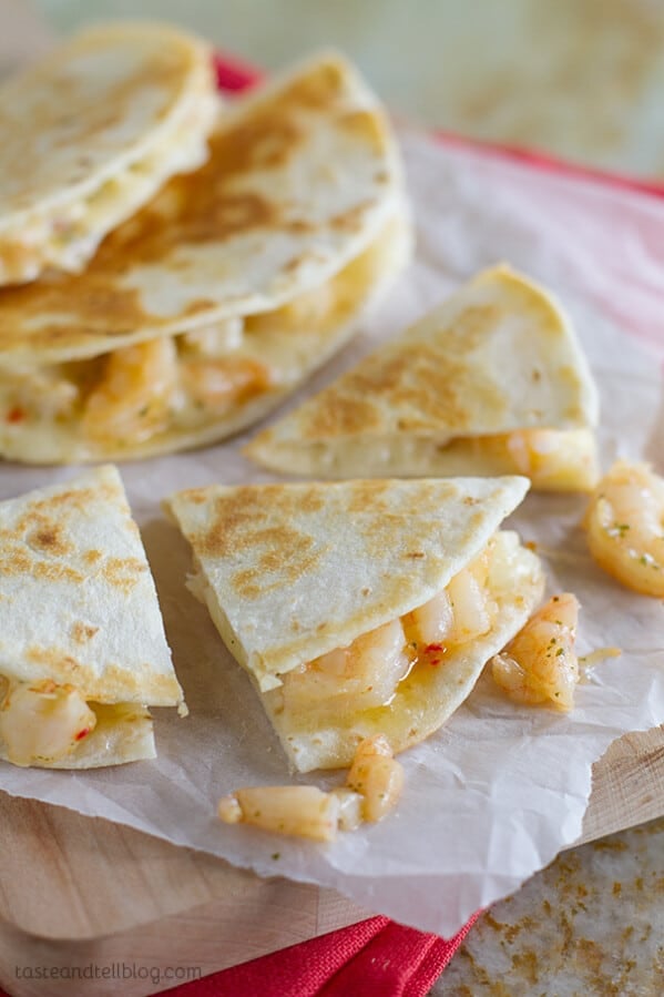 Easy Dinner Idea - Shrimp Scampi Quesadilla Recipe