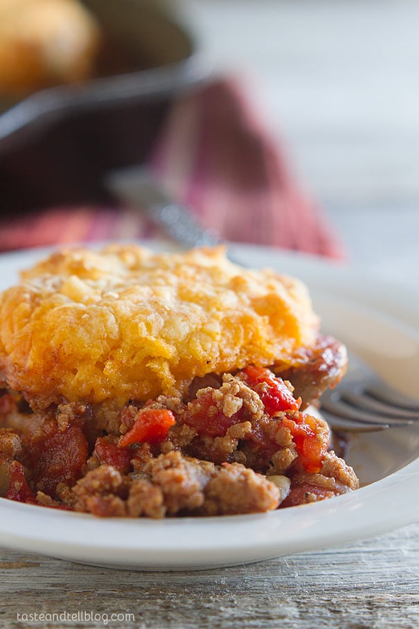 One Dish Skillet Turkey Pot Pie