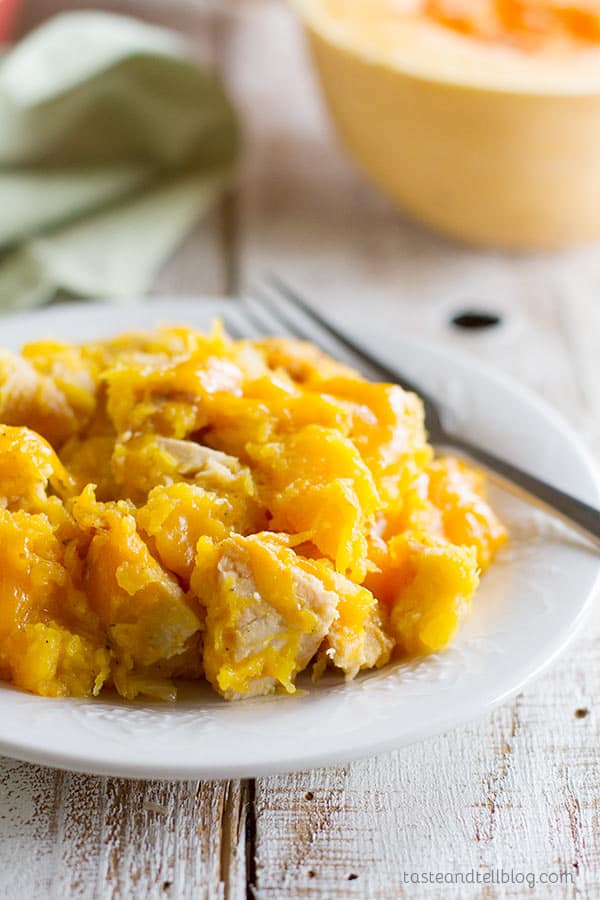 Butternut Squash and Turkey Casserole - Don’t judge a book by it’s cover - this Butternut Squash and Turkey Casserole may not look like much, but it’s packed with flavor and a delicious way to use up turkey leftovers.